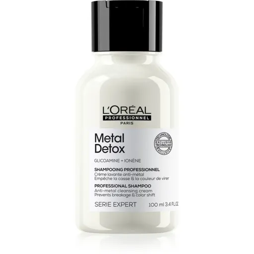 L’Oréal Professionnel Serie Expert Metal Detox hloubkově čisticí šampon pro barvené a poškozené vlasy 100 ml