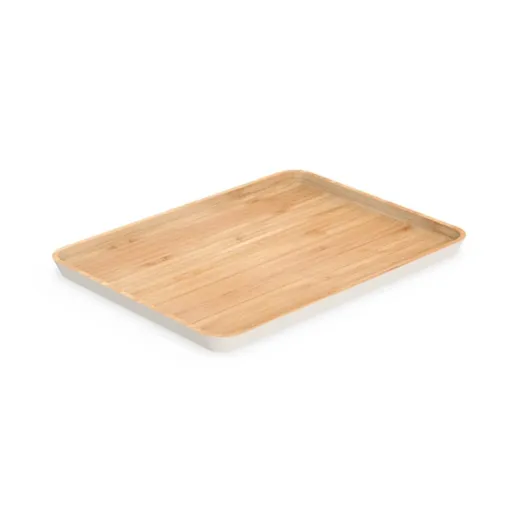 Servírovací podnos NBA238 40 x 30 cm, hnědá, bambus, Pebbly