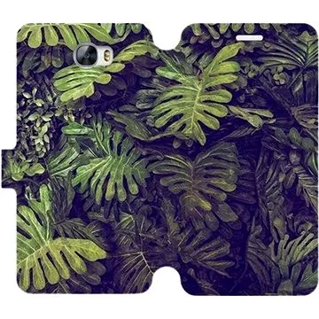Flipové pouzdro na mobil Huawei Y6 II Compact - V136P Zelená stěna z listů (5903226144341)
