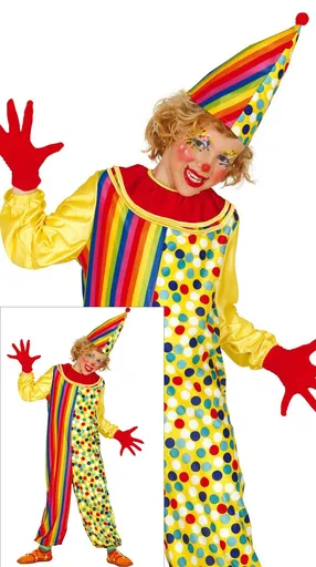 Guirca Detský kostým - Šašo Velikost - děti: S: 101-109 cm