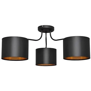 Lustr přisazený ALBA 3xE27/60W/230V černá/zlatá (124740)