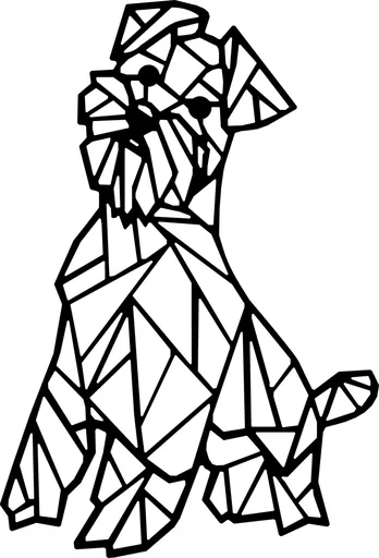 Vsepropejska Knírač dřevěná dekorace na zeď Rozměr (cm): 38 x 27, Typ: Knírač 1