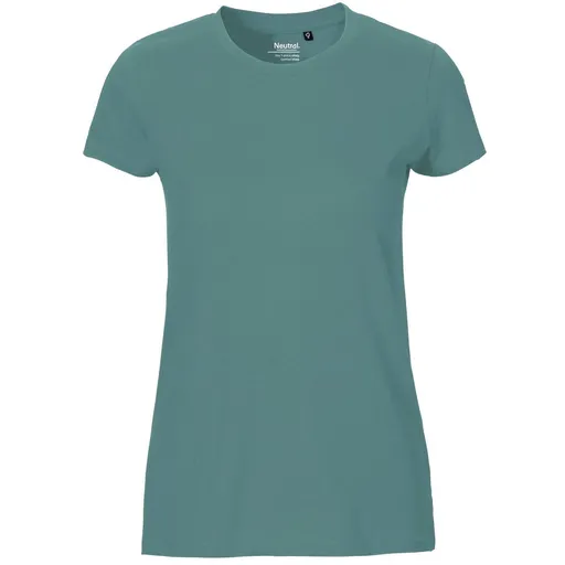 Neutral Dámské tričko Fit z organické Fairtrade bavlny - Teal | 2XL