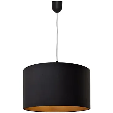 Lustr na lanku ALBA 1xE27/60W/230V pr. 45 cm černá/zlatá (115727)