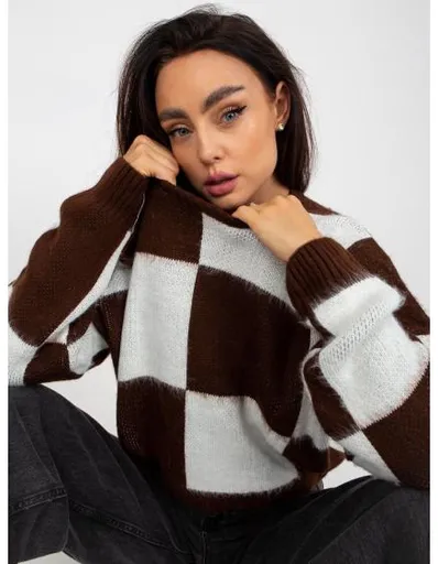 Pistáciový dámský svetr s pružnými lemy