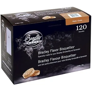 Bradley Smoker - Brikety Javor 120 kusů (689796750124)