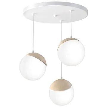 Lustr na lanku SFERA WOOD 3xE14/40W/230V (102382)