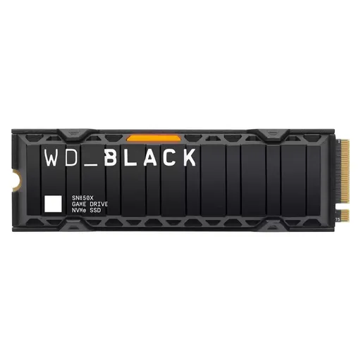 WD BLACK SSD NVMe 2TB PCIe SN850X Powered by SanDisk, Gen4, (R:7300, W:6600MB/s), Chladič