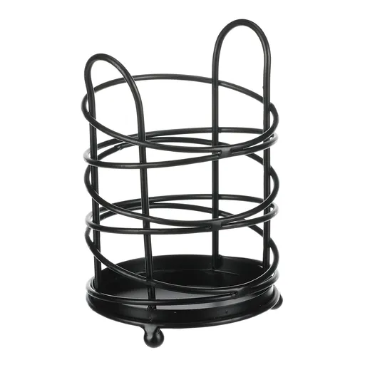 Autronic Kovový stojan kuchyňský kulatý, černá