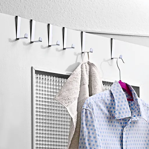 Sada 6 háčků na dveře z nerez oceli