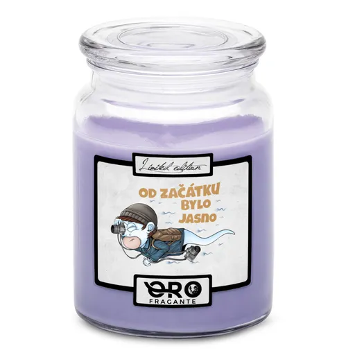 Svíčka Fotograf - spermie (Vůně svíčky: Levandule)