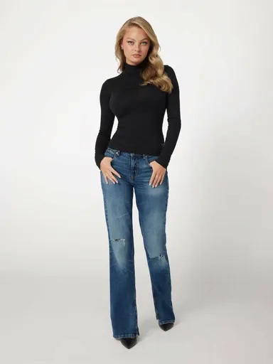 Guess dámský černý rolák W4BP14KCGM2 XS