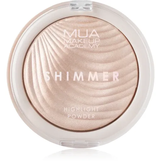 MUA Makeup Academy Shimmer kompaktní pudrový rozjasňovač odstín Oyster Silk 8 g
