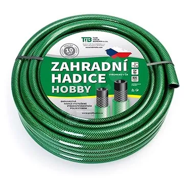 Zahradní hadice Černo-zelená Hobby 1" (TIBhad26nad)