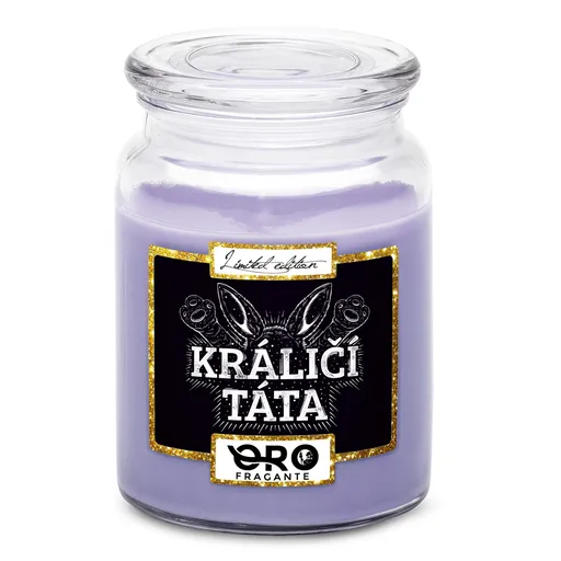 Svíčka Králičí táta 2 (Vůně svíčky: Levandule)