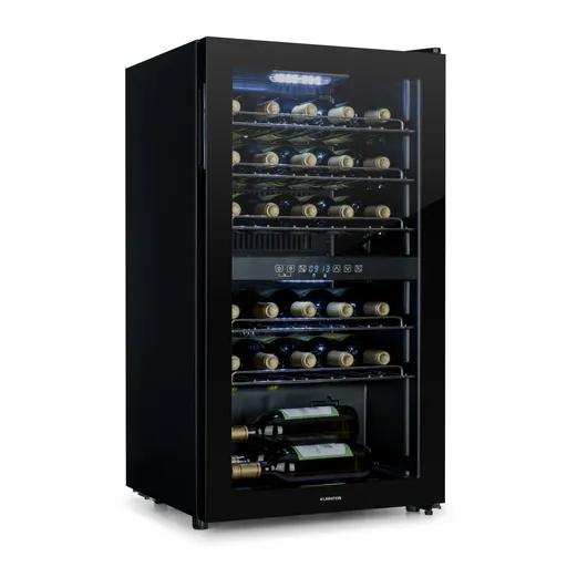 Klarstein Shiraz 29 Duo, vinotéka, 80 l/29 lahví, 2 zóny, 5-22 °C, dotykové ovládání, černá