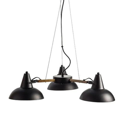 ACA Lighting Vintage závěsné svítidlo KS2025P3BK