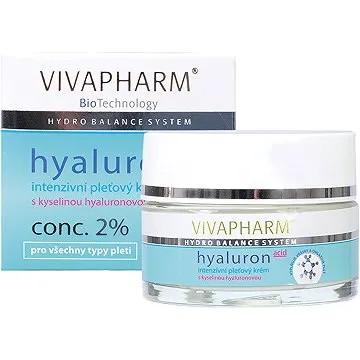 VIVACO Vivapharm Intenzívní pleťový krém s kyselinou hyaluronovou 50 ml (8594162059546)
