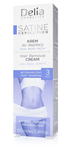 Delia Satine depilační krém 3 min 100 ml