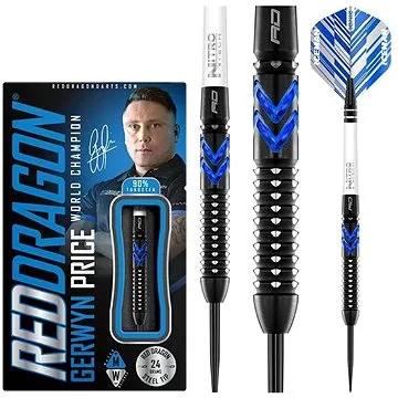 Šipky RedDragon steel Gerwyn Price Blue Ice 24g, 90% wolfram (19478)