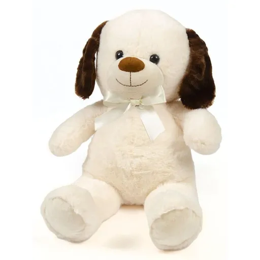 Plyšový pes stojící béžový 50 cm