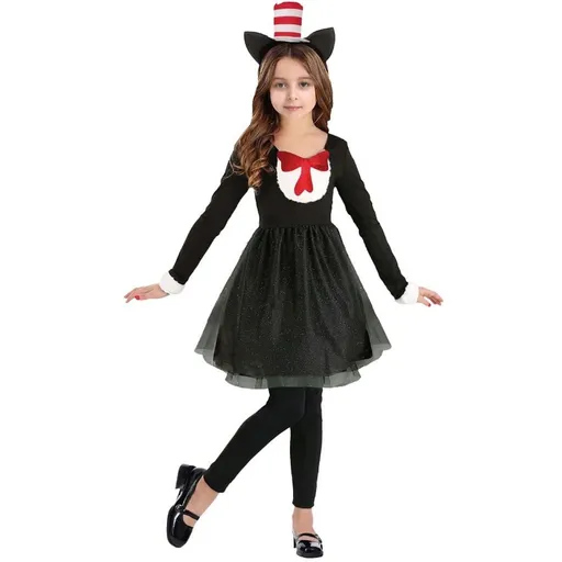 Kostým Černá kočička 110-120 cm