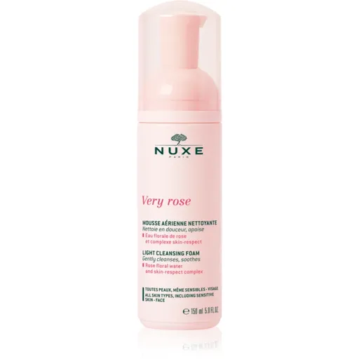 Nuxe Very Rose Light Cleansing Foam jemná čisticí pěna pro všechny typy pleti 150 ml