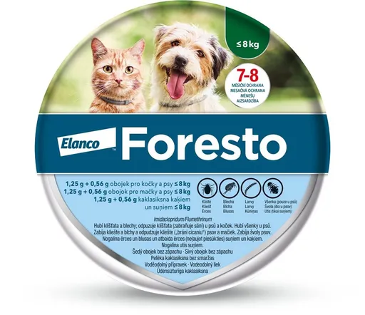 Foresto 1,25 g + 0,56 g obojek pro kočky a psy
