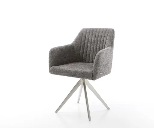 Otočná židle Greg-Flex křížová podnož hranatá nerezová ocel