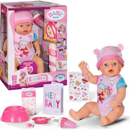 BABY born Panenka Emma s 10 doplňky 43 cm