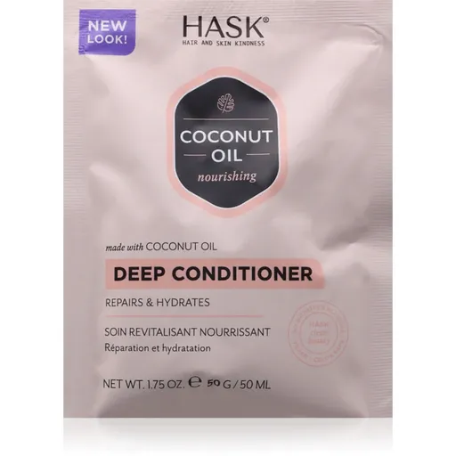 HASK Monoi Coconut Oil revitalizační kondicionér pro lesk a hebkost vlasů 50 ml