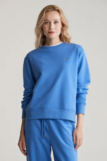 MIKINA GANT SHIELD C-NECK SWEAT PERFECT BLUE