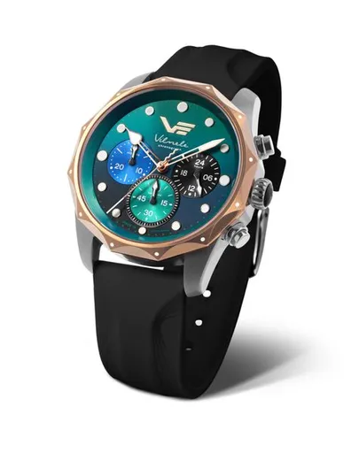 Vostok Europe Vilnele Chrono JS20-125E752 - Černý silikonový řemínek navíc