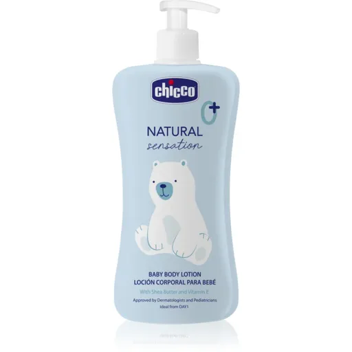 Chicco Natural Sensation Baby tělové mléko pro děti od narození 0+ 500 ml