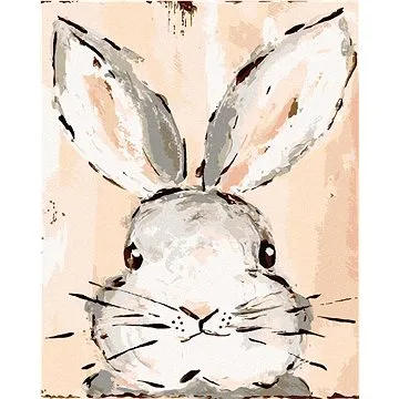 Králík růžové pozadí (Haley Bush), 40×50 cm, vypnuté plátno na rám (5017891)