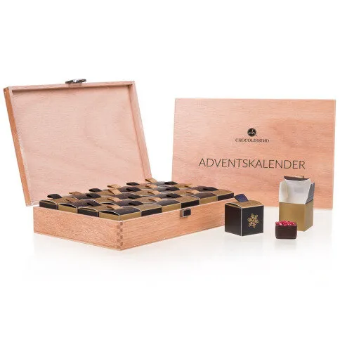 Chocolissimo - Adventní kalendář v kufříku s nealkoholickými pralinkami 288 g