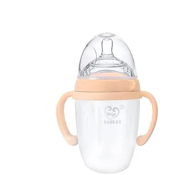 Haakaa silikonová kojenecká láhev broskvová 250 ml (9420060201376)
