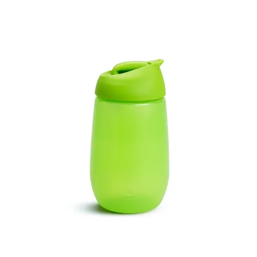 Munchkin Simple Clean dětská láhev s brčkem Green 12 m+ 296 ml