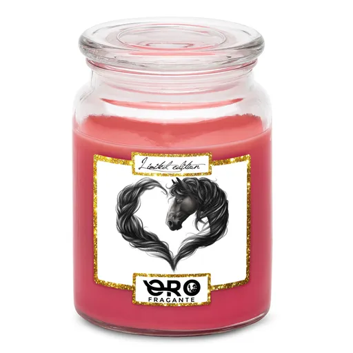 Svíčka Horse heart black (Vůně svíčky: Višně v čokoládě)