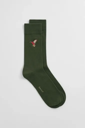 PONOŽKY GANT EMBROIDERED SOCKS COUNTRY GREEN