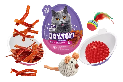 Vajíčko s překvapením Joy&Toy pro kočky