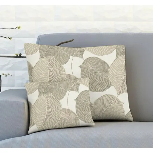 Návlek na polštář, OXY Listy béžové, 45 x 45 cm