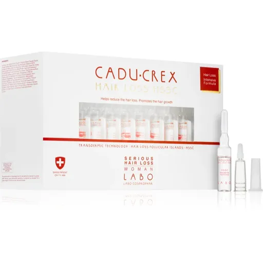 CADU-CREX Hair Loss HSSC Serious Hair Loss vlasová kúra pro ženy proti závažnému vypadávání vlasů pro ženy 40x3,5 ml