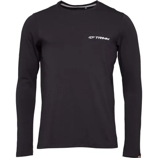 TRIMM BRAVE Pánské tričko s dlouhým rukávem, černá, velikost