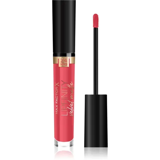 Max Factor Lipfinity Velvet Matte matná tekutá rtěnka odstín 025 Red Luxury 3,5 ml