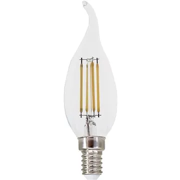 LED Filament žárovka čirá Candle Flame C35 6W/230V/E14/4000K/770Lm/360° (FLAM6NWTIP)