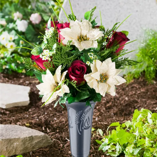 Kytice na hrob Vánoční hvězda