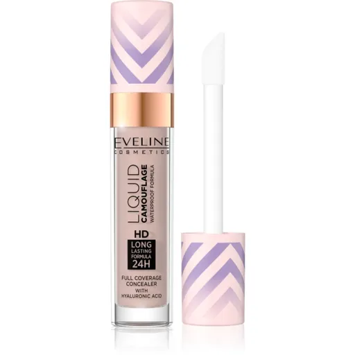 Eveline Cosmetics Liquid Camouflage voděodolný korektor s kyselinou hyaluronovou odstín 04 Light Almond 7.5 ml