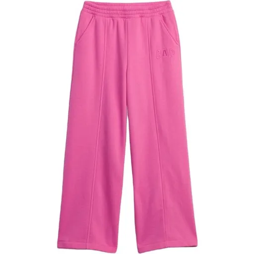 GAP IE WIDE LEG LOGO Dívčí tepláky, růžová, velikost