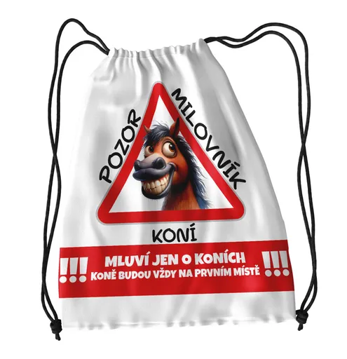 Vak na záda Pozor milovník koní